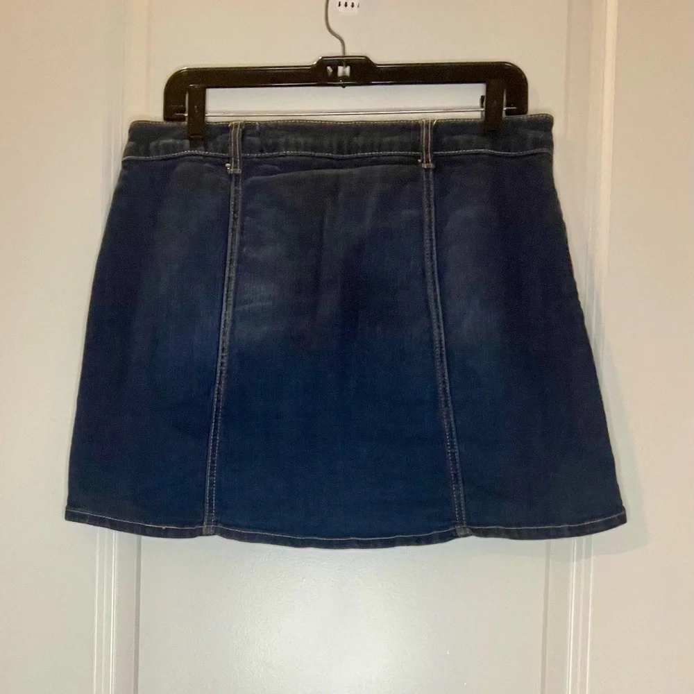 Vintage Jolt Jean Skirt Y2K 90's Retro Cotton Stretch Button-Front  Size 7